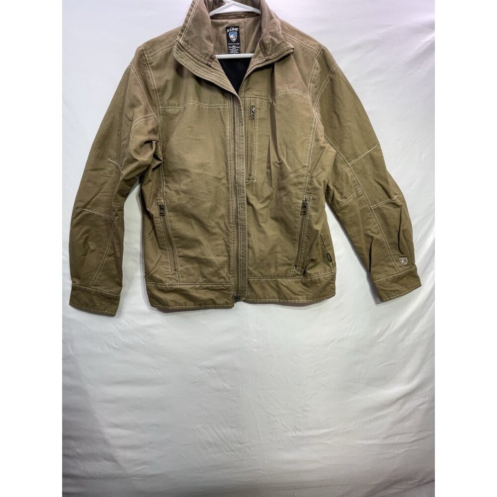 Kuhl Rekon Mens Canvas Jacket VTG Patina Dye Fleece Lined Outdoor Size Small